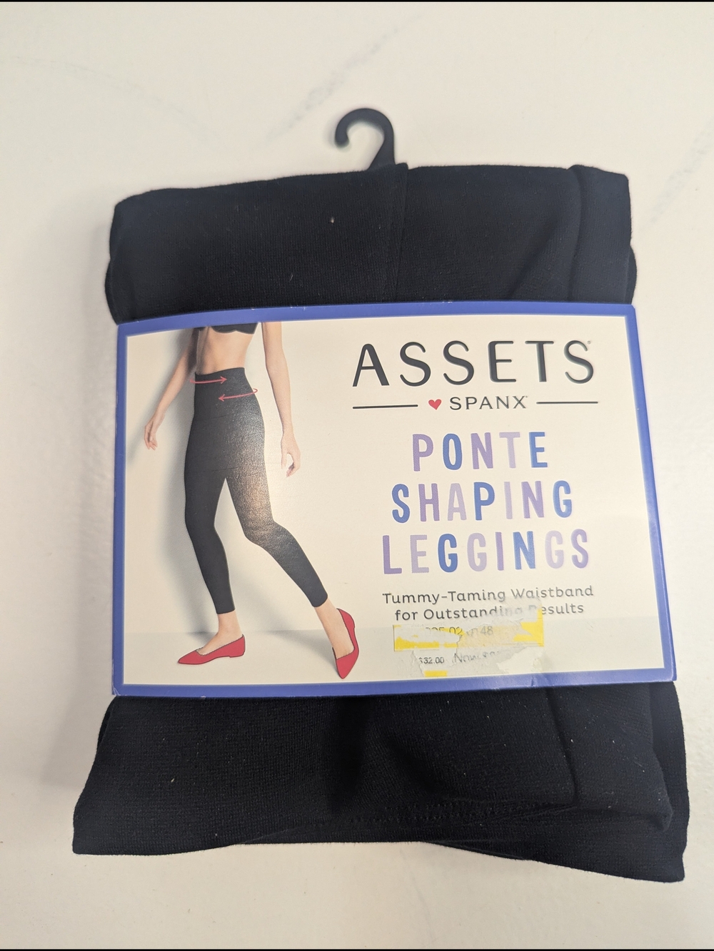 Spanx Assets Very Black Ponte Shaping Leggings Style NWT Small